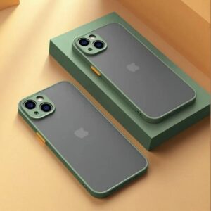 Translucent Armor Phone Case for iPhone - Matte Shockproof Protective Cover